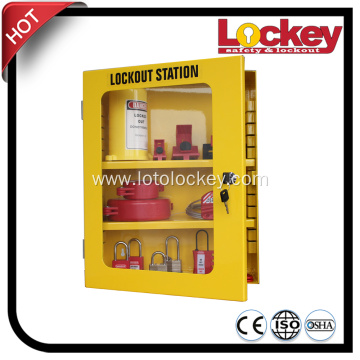 Yellow Steel Combination Safety Group Lockout Tagout Box